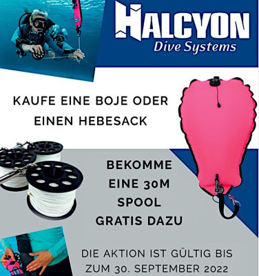 Halcyon Bojen-Angebot - Halcyon Septemberaktion: Gratis Spool