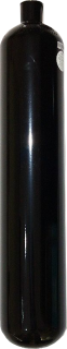 3 Liter Stahlflasche schwarz 230 Bar ohne Ventil