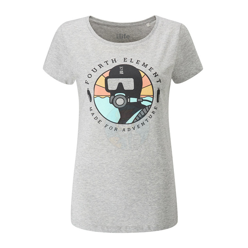Damen Kurzarm Girlie T-Shirt Diving Logo Tauchen Tauchsport Tauchbrille holidays 