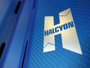 Halcyon Backplate Carbon blau komplett