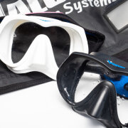 Halcyon H-View Maske weiß plus Neoprenmaskenband