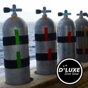 DLuxe Tank Straps Classic 7 Liter Alu blau