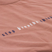 Stop Breathe T-Shirt braun Herren
