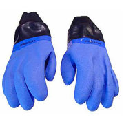 Trockentauch-Handschuhe blau konisch XS