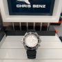 Chris Benz Depthmeter Chronograph 200m Kautschukband Haifischsilber