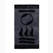 Fourth Element Strandtuch 160 x 86cm schwarz/grau