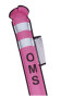 OMS Safety Boje pink 1.8 Meter SLIM Spool 75 Set
